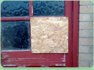 boarded up East Barnet